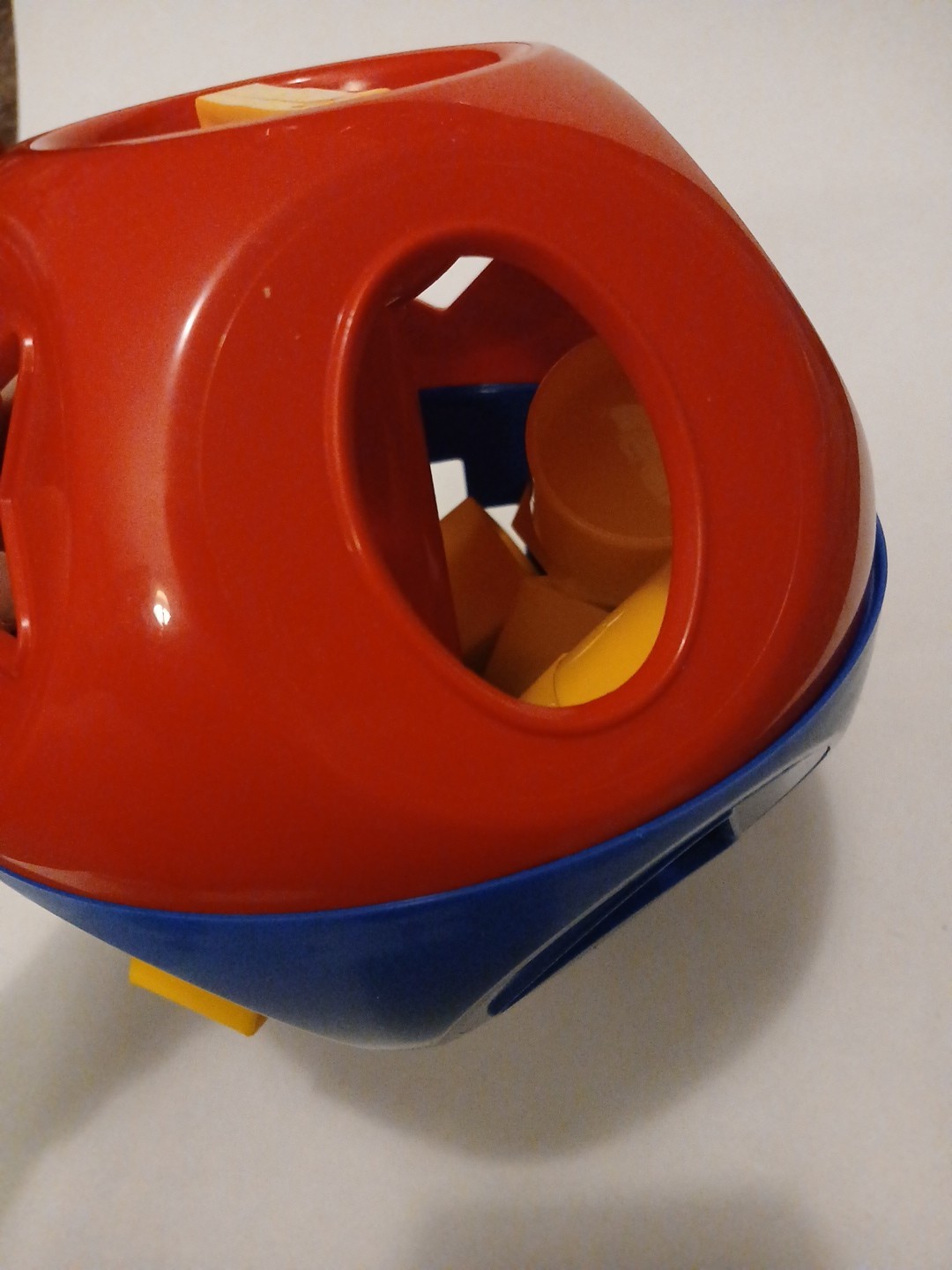 [COL] 1960’s Tupperware SHAPE-O-BALL Educational Toy x 10 Puzzle Blocks Complete