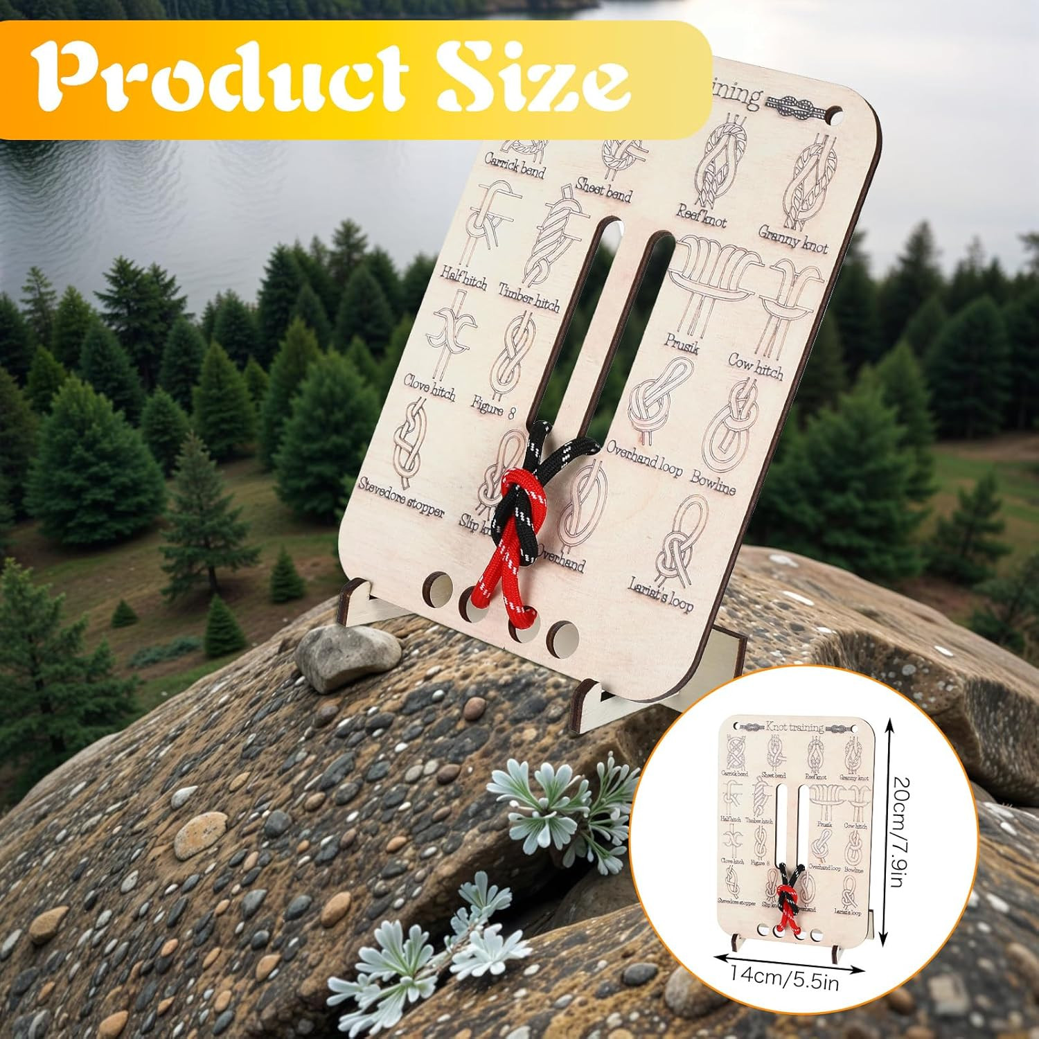 Learn Knot Training Board Knot Tying Kit Learn to Tie Knot Training Board 16 Kno