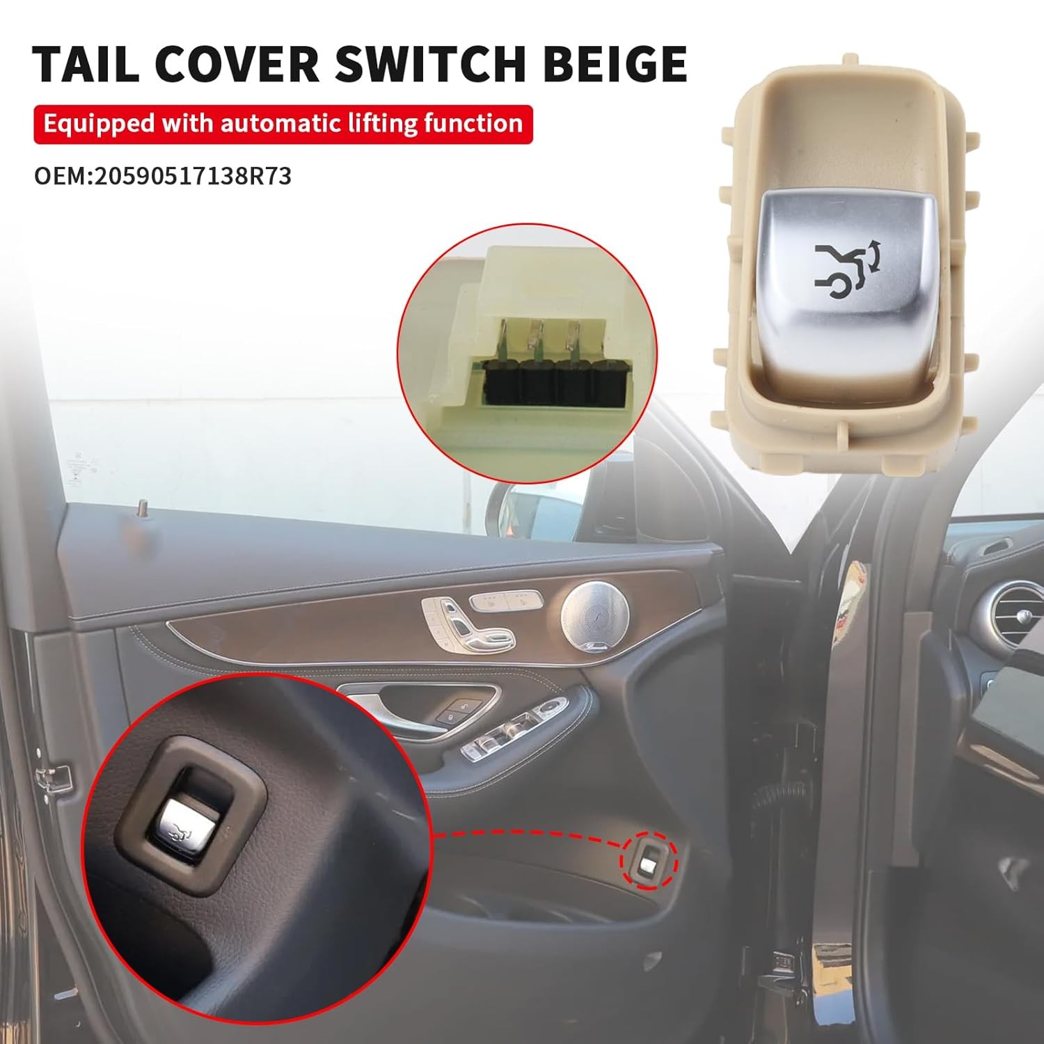 Trunk lid Lock Switch 2015-2025 for Mercedes Benz W205 S205 C205 C238 W213 W222