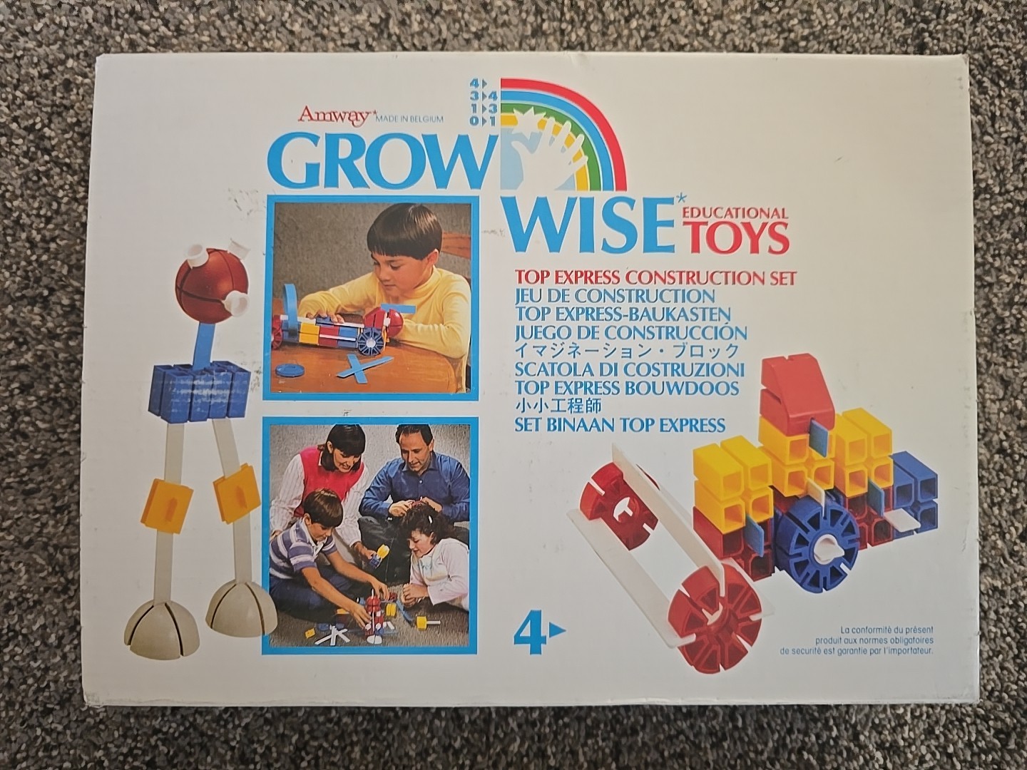 Amway Grow Wise Educational Toys Top Express Construction Set Childrens 1980’s