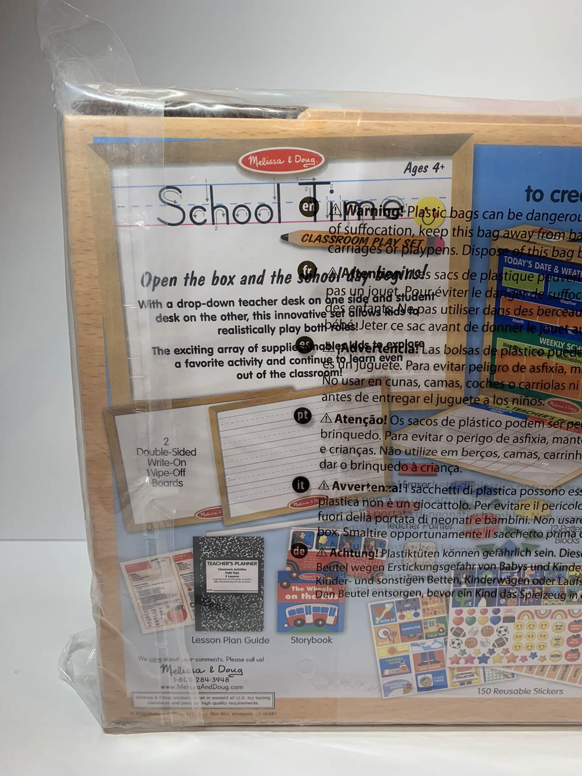 NEW Melissa & Doug School Time Classroom Play Set Pretend Teacher Student