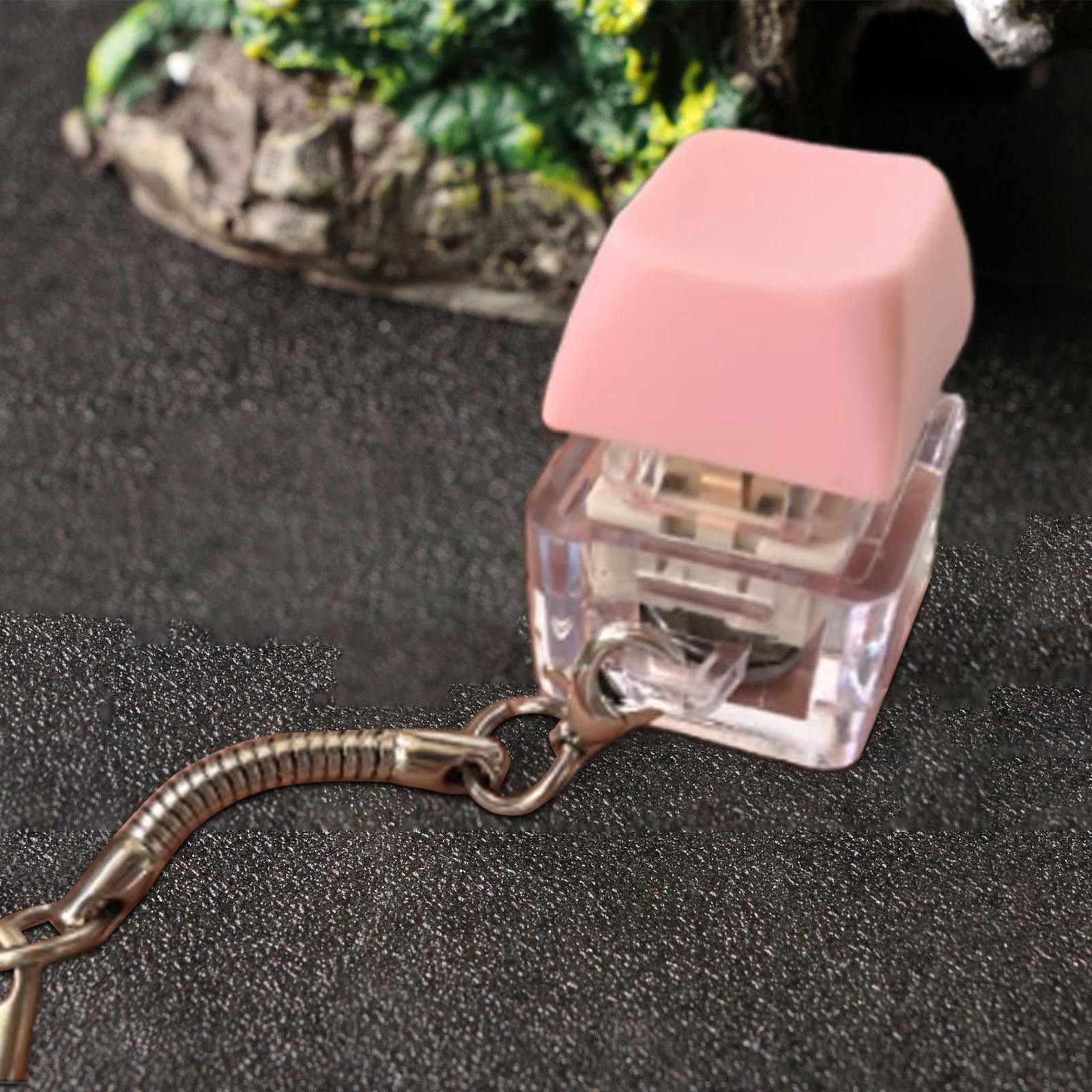 Keyboard Fidget Keychain Mechanical Key Keyboard Button Relaxing Toy