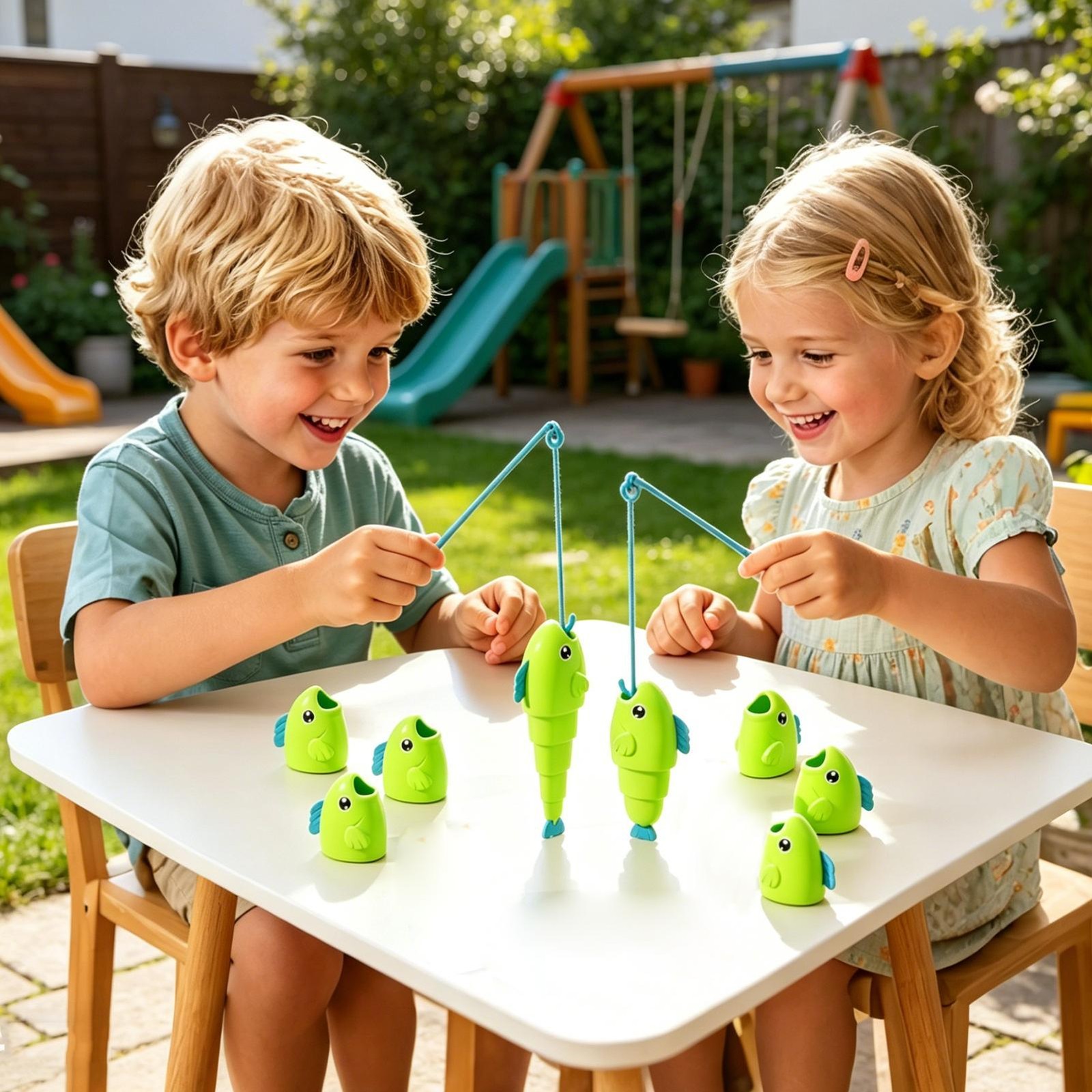 Telescopic Fishing Game For Kids Who Can Catch Longest Fish Game