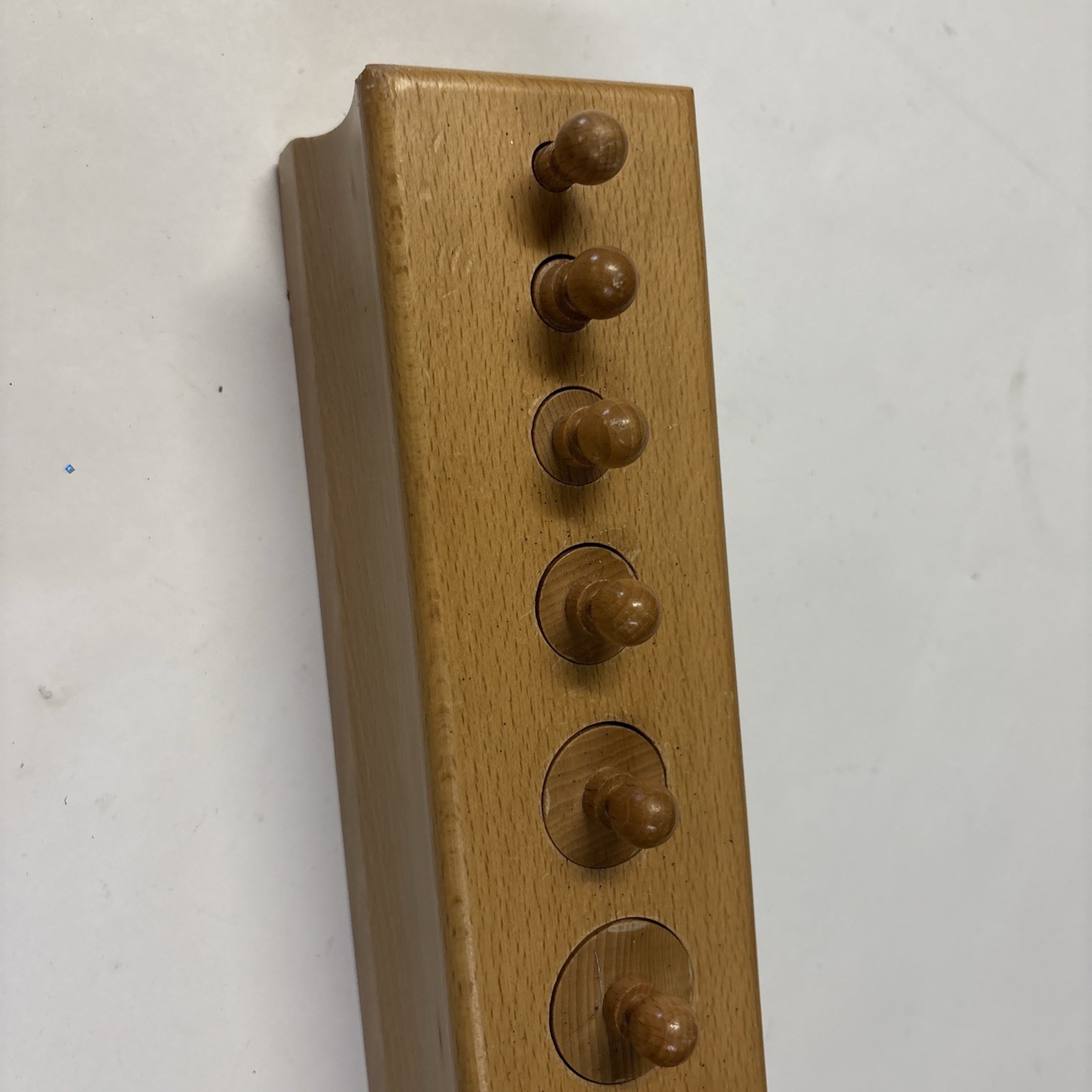 Montessori VintageNienhuis Knobbed Cylinder Block Set #1, Holland
