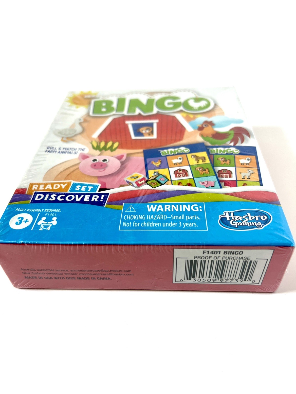 Hasbro Gaming Bingo Game Farm Animals 2020 Ready Set Discover! Brand New