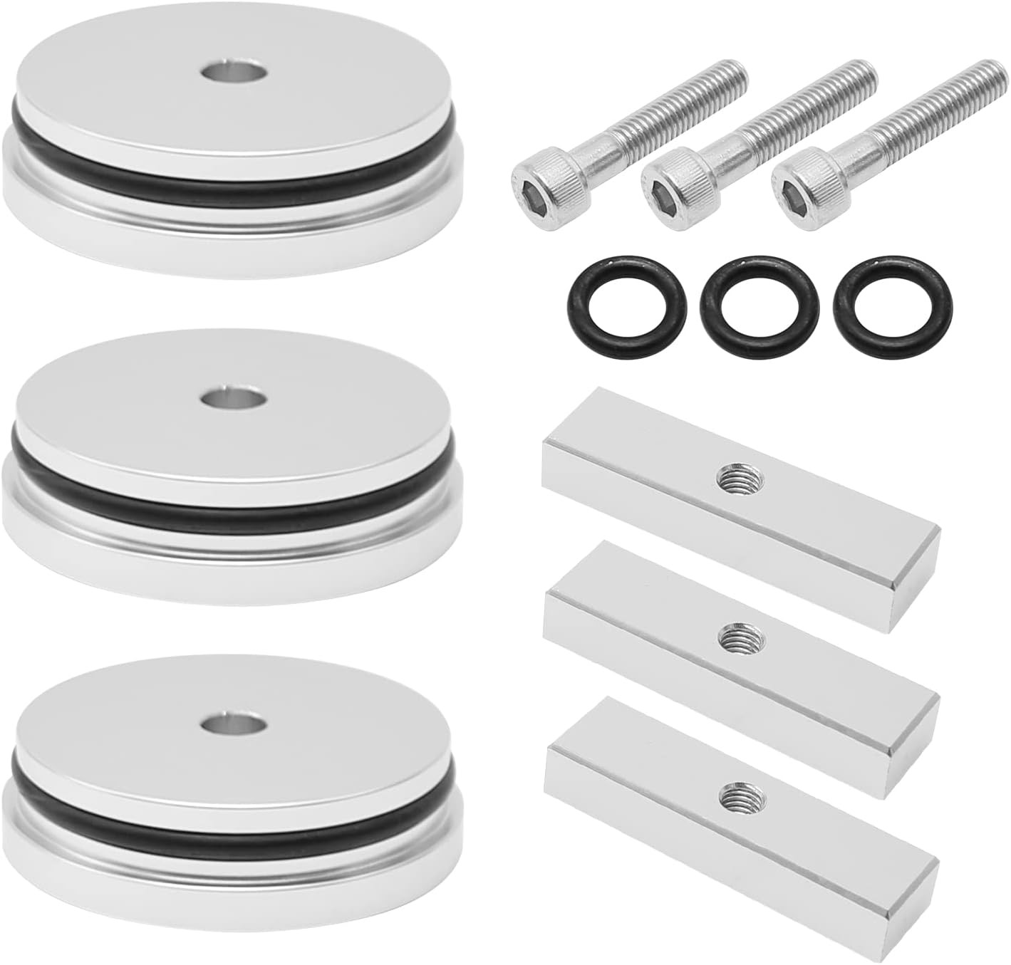 3PCS Billet Aluminum Freeze Plug Kit Replacement for Cummins Dodge Turbo Diesel