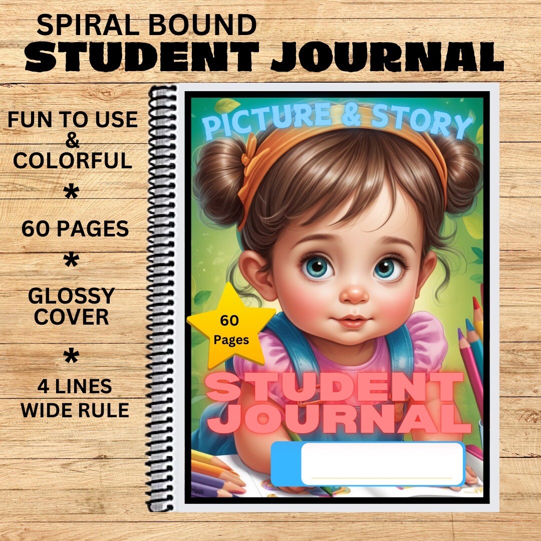 Set of 10 – Story Journals – Wide Rule – Student Journal #JS4