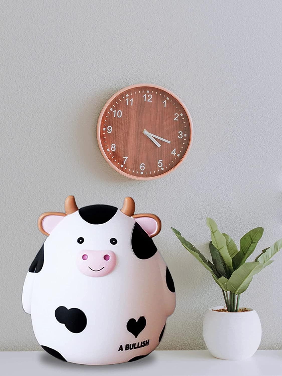 Cow Piggy Bank Unbreakable Coin Box for Kids, Cute Animal Money Bank