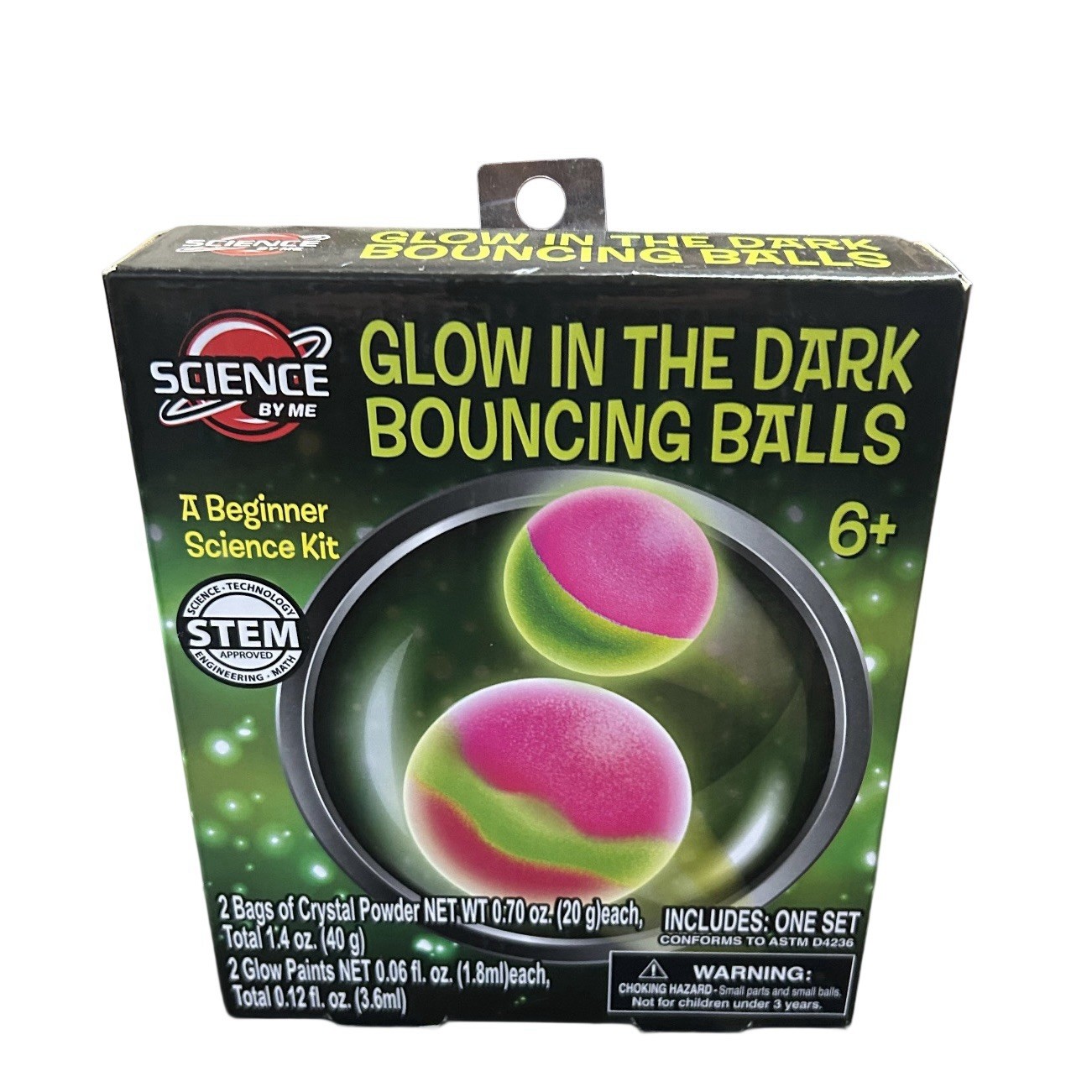 Science By Me STEM DIY Glow In The Dark Bouncing Balls Create Your Own Toy New