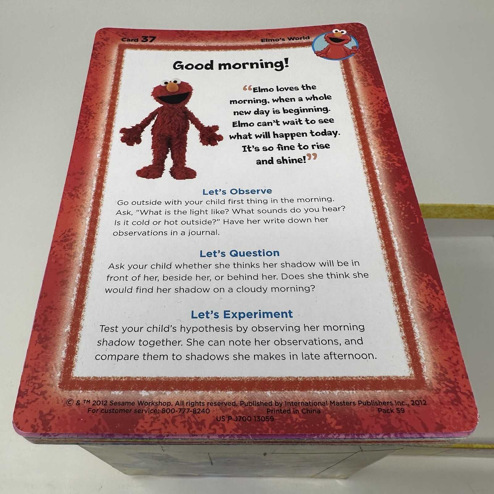 Sesame Street Elmo’s Learning Adventure Flash Cards 300+ Educational Cards 2010