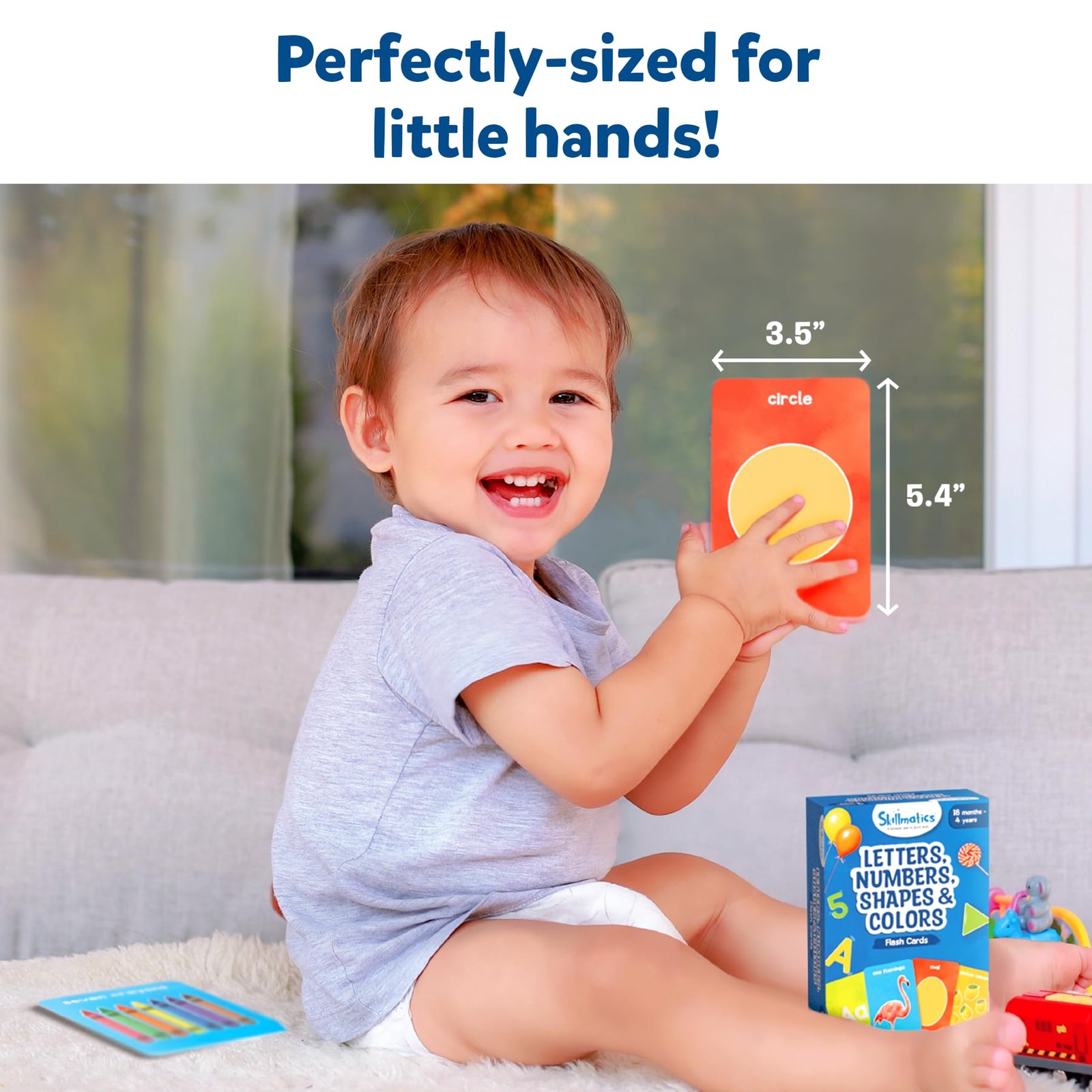 Multicolor Flash Cards Set For Toddlers Teaching Letters Numbers Shapes Colors