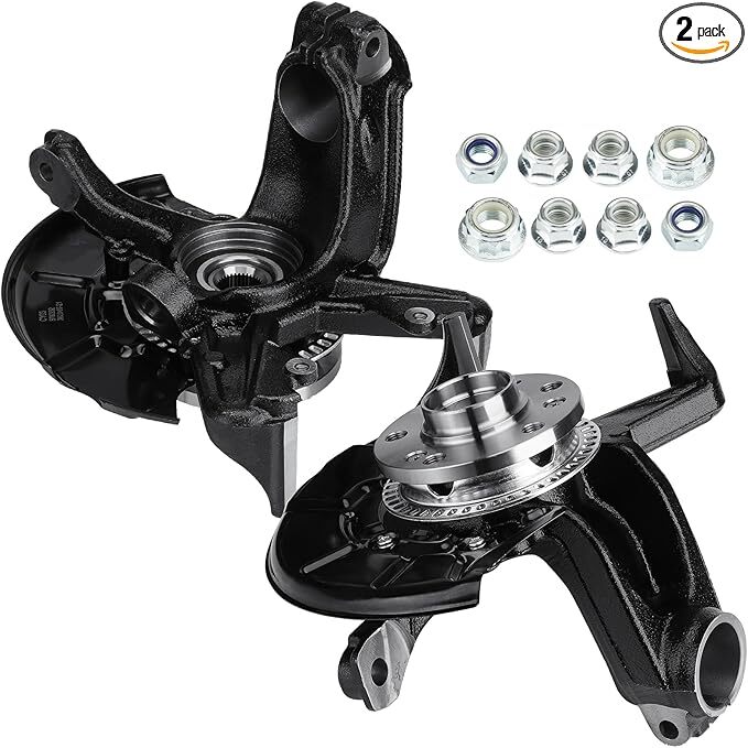 2 x Front Steering Knuckle & Wheel Bearing Hub Assembly Fit for Volkswagen for