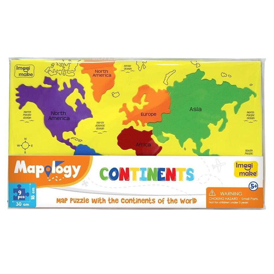 Mapology Continents – Educational Toy and Learning Aid for Boys and Girls+