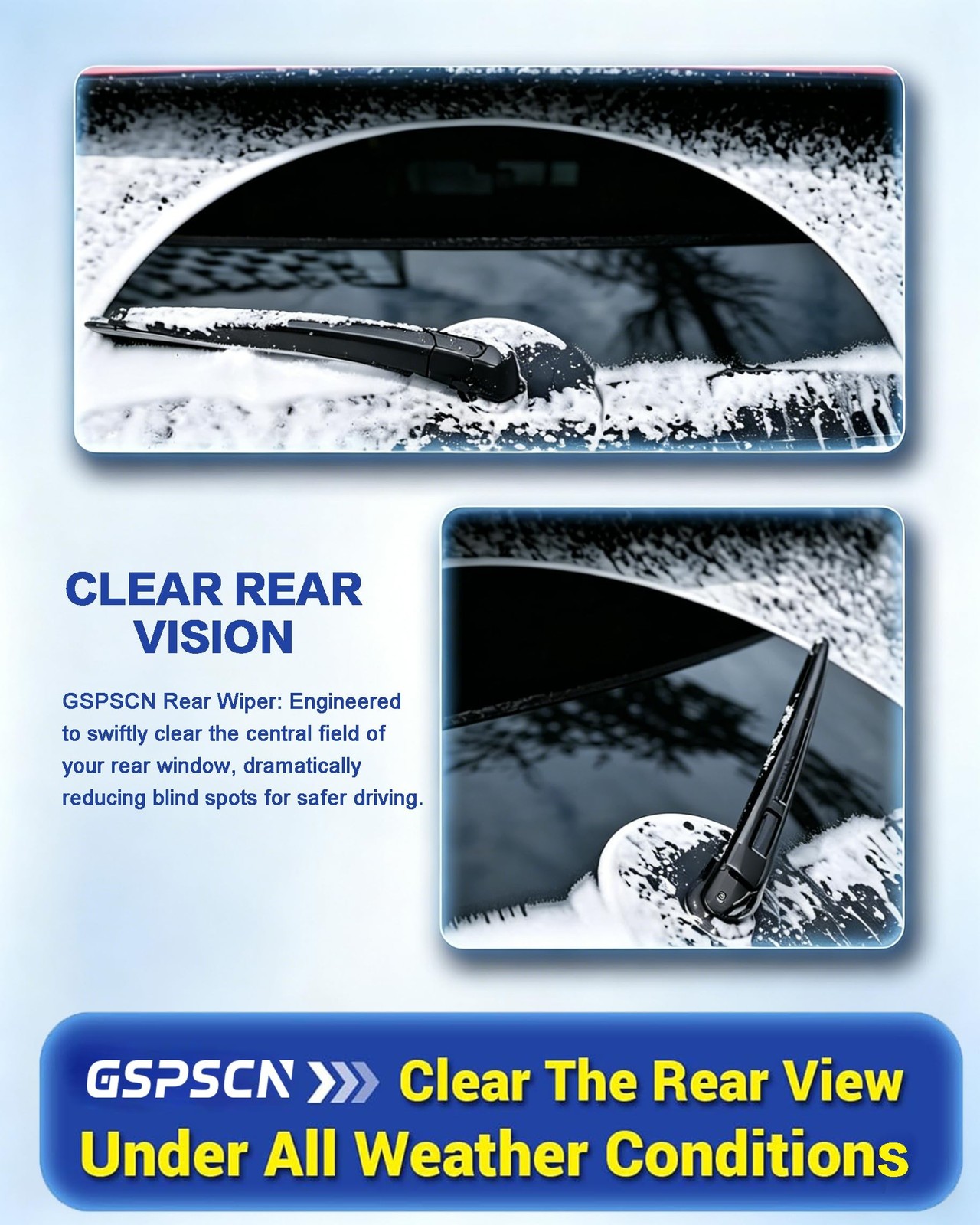 10″ Rear Wiper Blade For Chevy Traverse 2024-2018 /Buick Encore 2022-2013 /Hu…