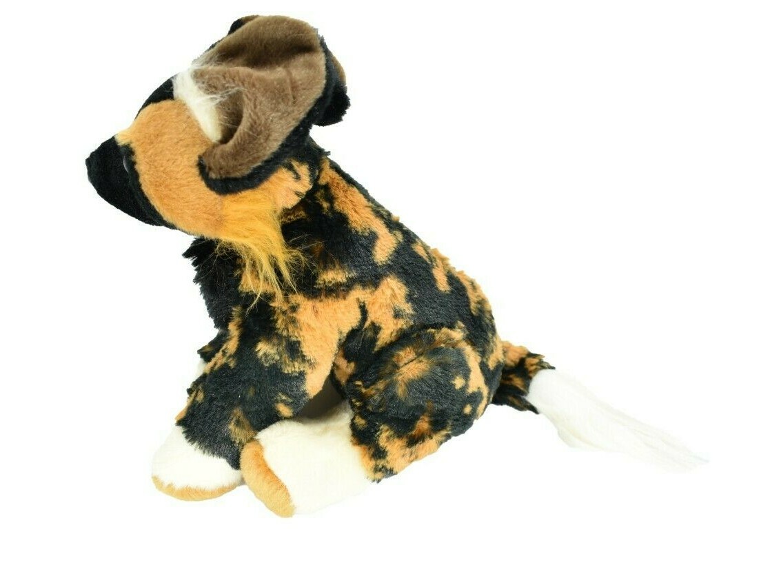 African Wild Dog, Soft Plush Stuffed Animal, Realistic Figure 9″ F899