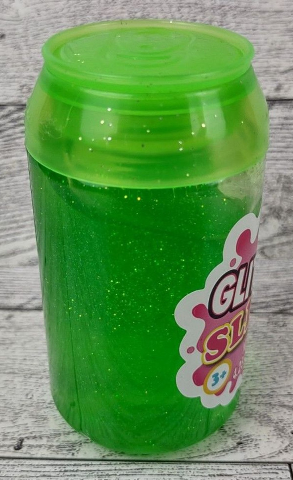 Green Glitter Slimy Slime Soda Pop Glittery Toy 4.23oz 120g Sealed ages 3+ small