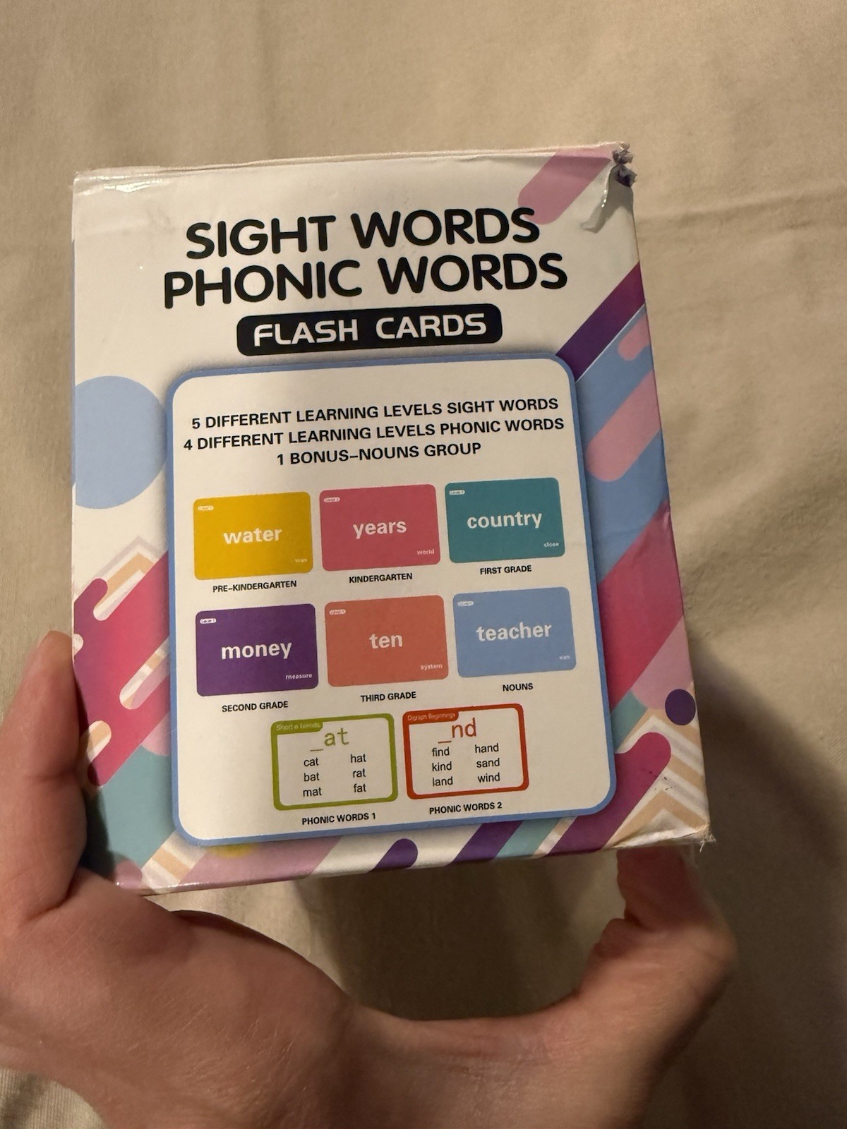 Auro Tops Sight And Phonic Words Flash Cards 712