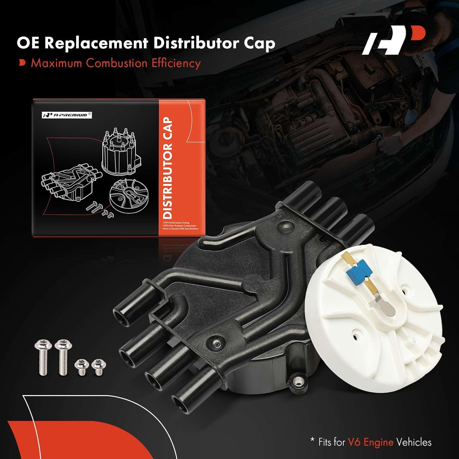 A-Premium Ignition Distributor Cap Compatible with GMC, Chevy & Isuzu Vehicles –
