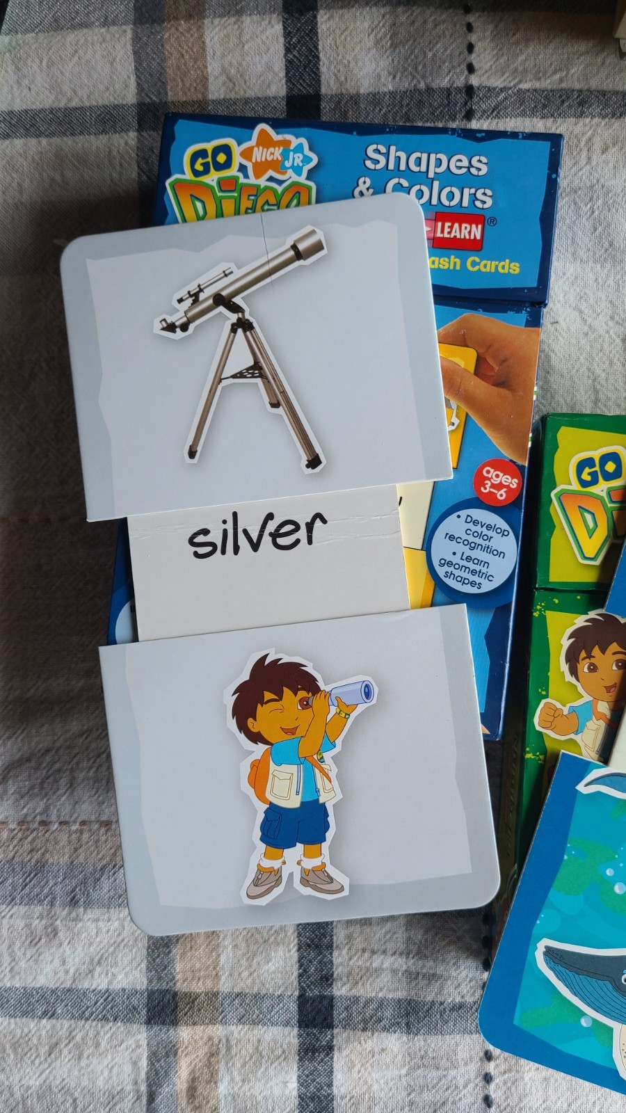 Nick Jr. Go, Diego, Go! Slide & Learn Flash Cards Shapes/Colors Numbers