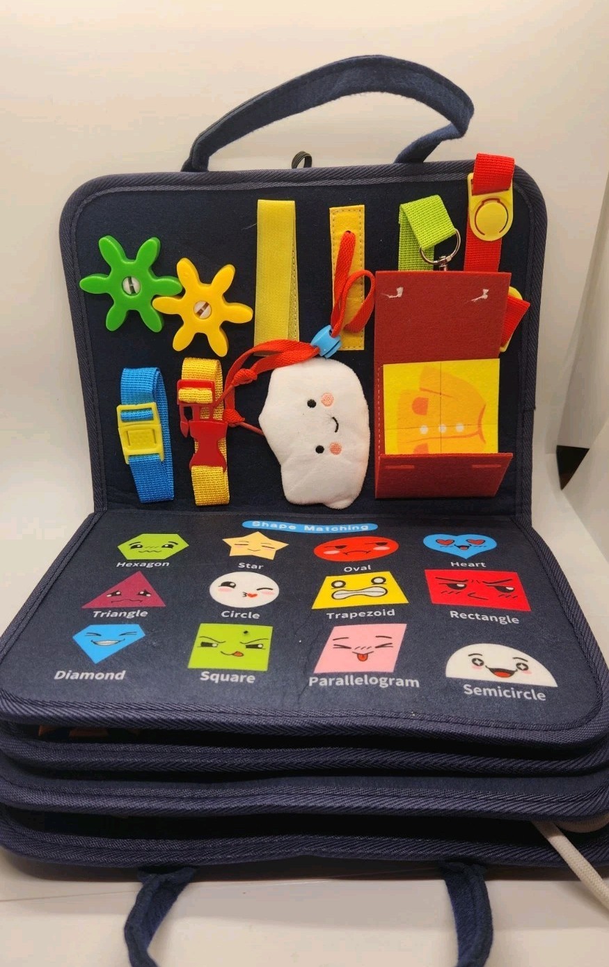 Montessori Busy Board: Sensory Toys For Toddlers To Develop Fine Motor Skills