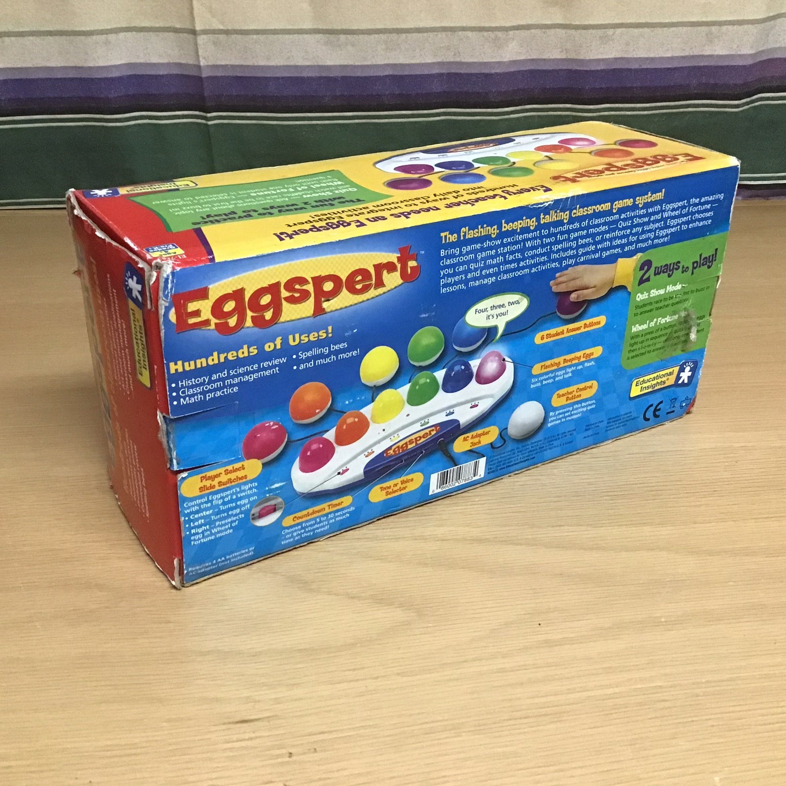 Eggspert Classic Educational Insights Classroom Buzzer Game new open box