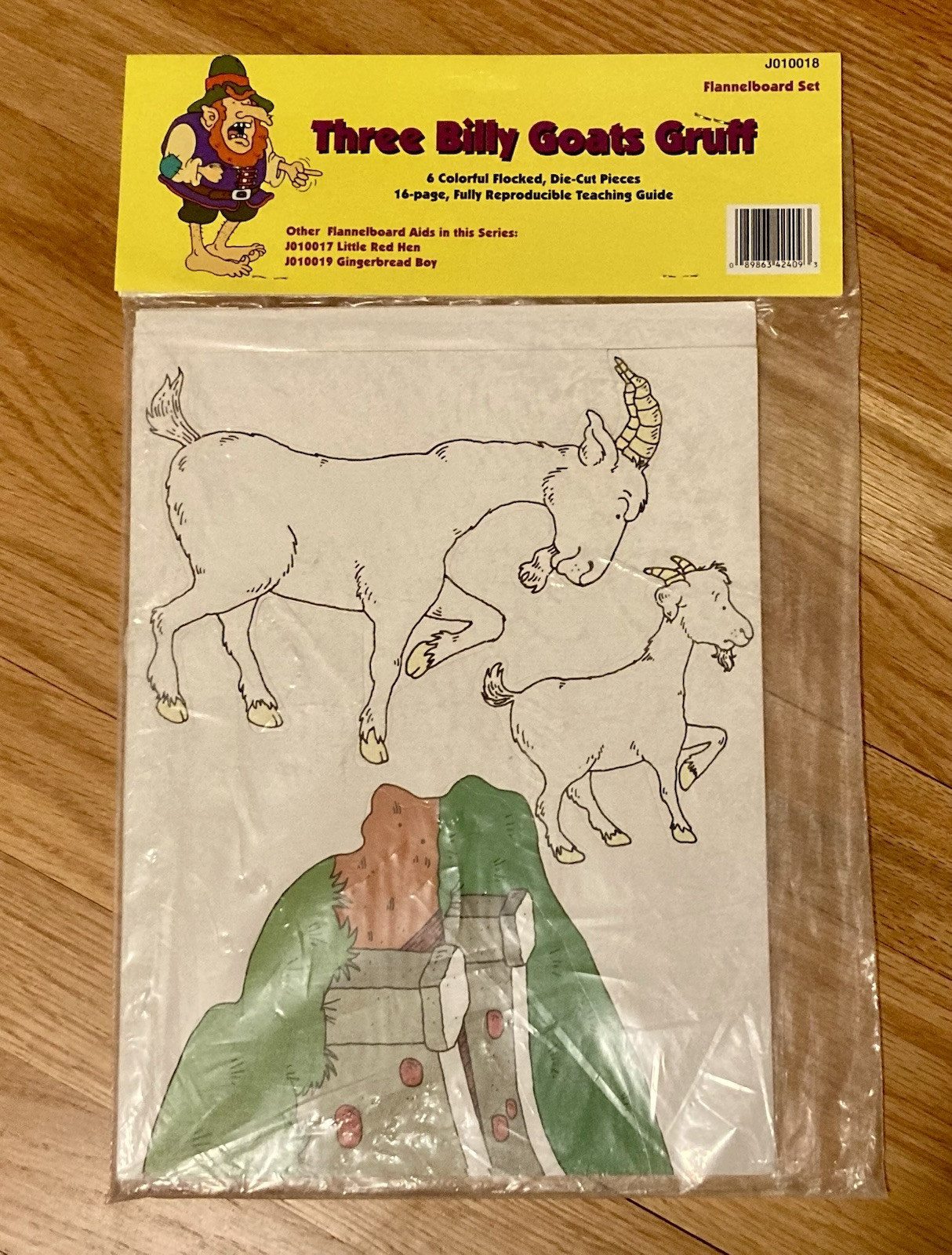 Judy Instructo Three Billy Goats Gruff Flannel Board Set J010018 SEALED