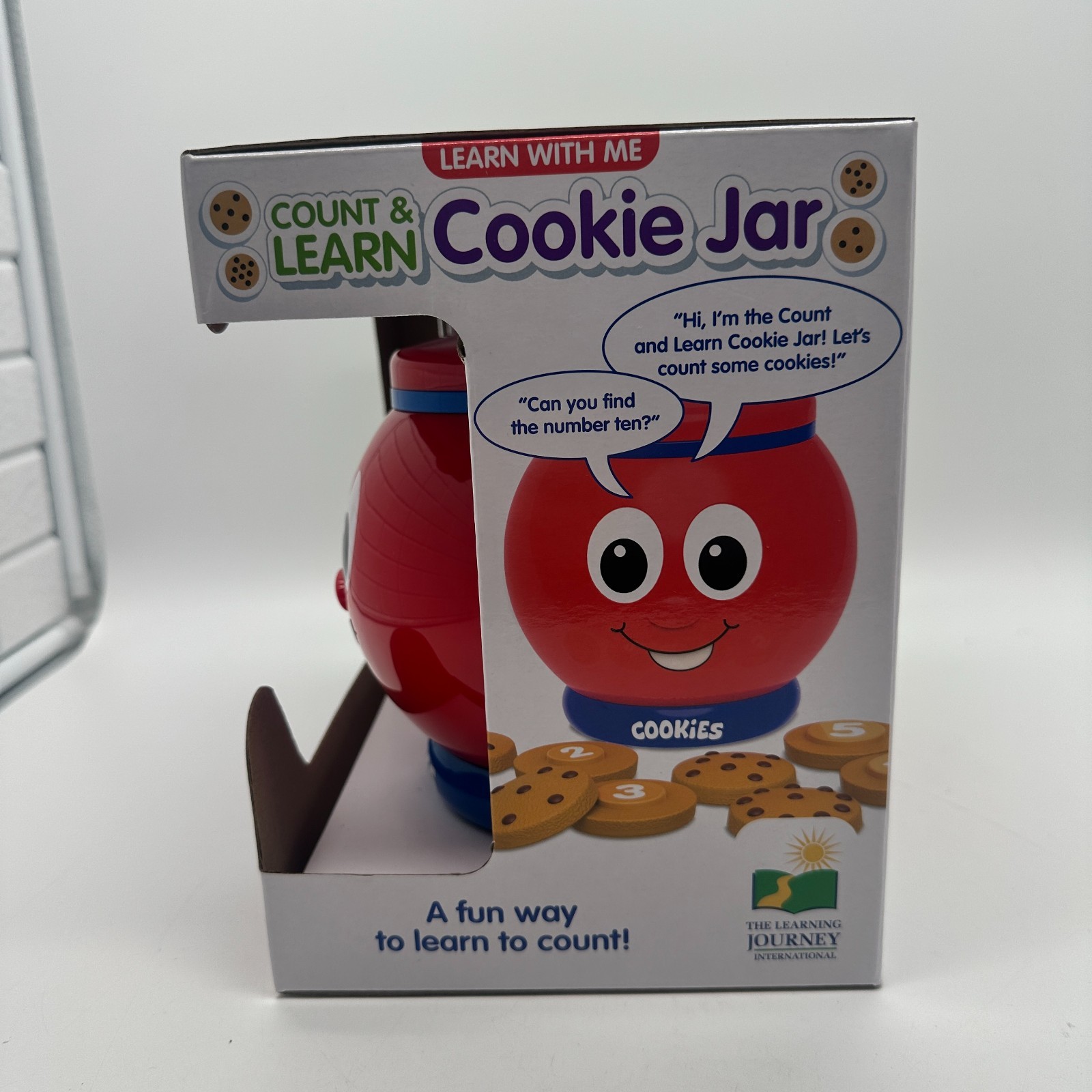 The Learning Journey Learn with Me Count and Learn 10 Cookies Jar Plastic NEW