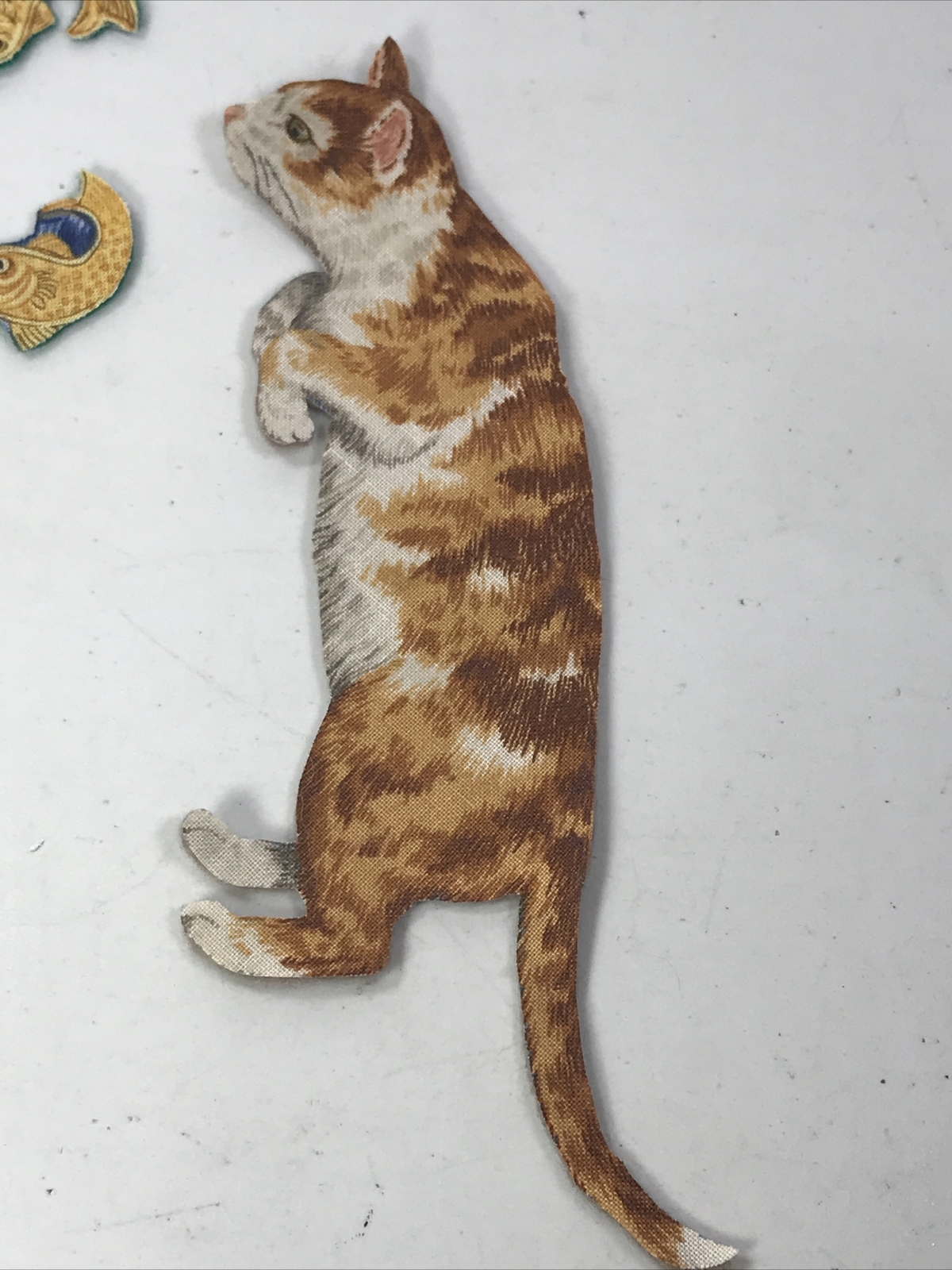 Cat And Koi Fish Animals Felt Flannel Pellon Pieces For Storyboard Lot Of 6