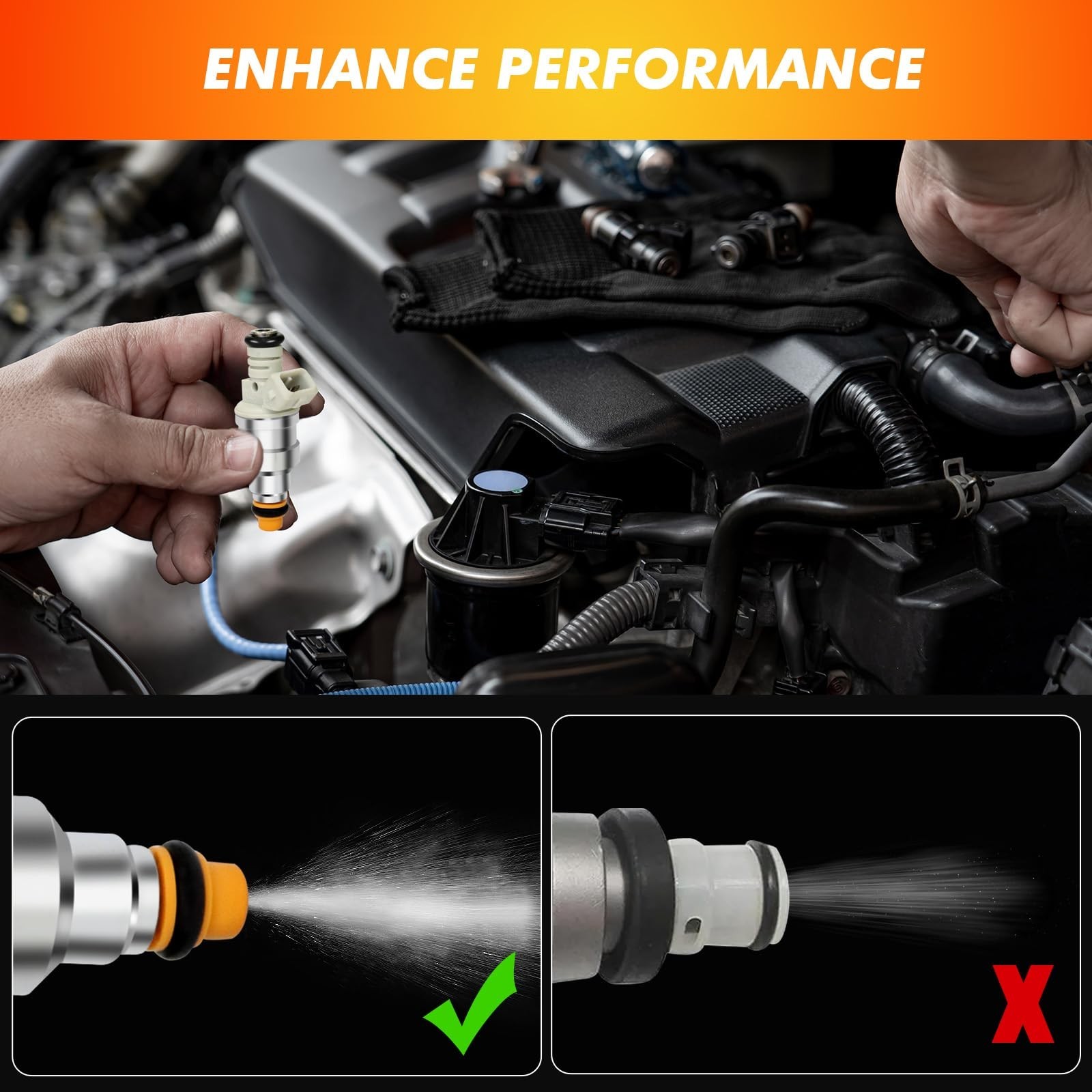 1985-2001 Fuel Injector Compatible for Ford Ranger 2.3L 2.4L 2.5L L4 1985-200…