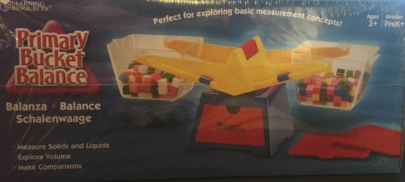 Learning Resources Primary Bucket Balance LER 1521 ~ New