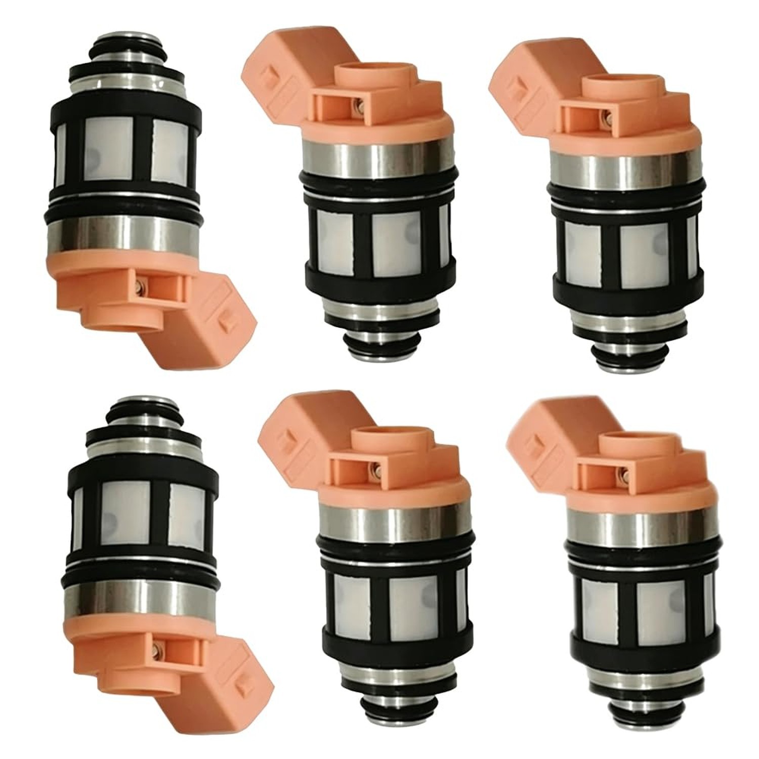 Fuel Injectors 1 Hole 6PCS Compatible with Nissan 1990-2005 16600-88G10 | Com…