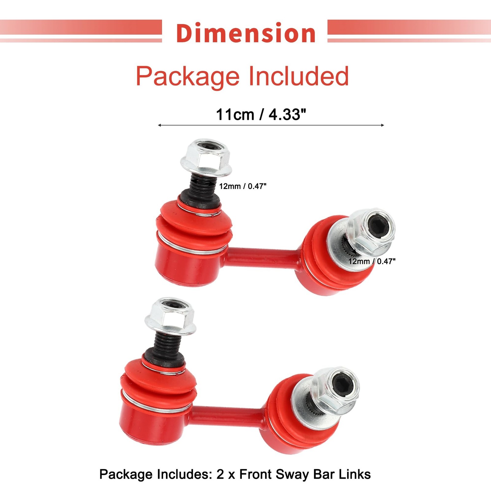 X AUTOHAUX 2 Pcs Front Sway Bar Links Stabilizer Link Kit for Toyota Tacoma 2…