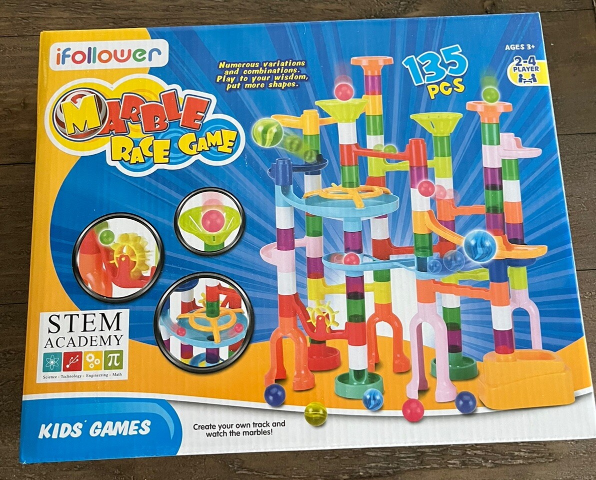Marble Race Game 135 Pieces STEM Toy Ages 3+ Model 8104 ifollower Creative Fun!