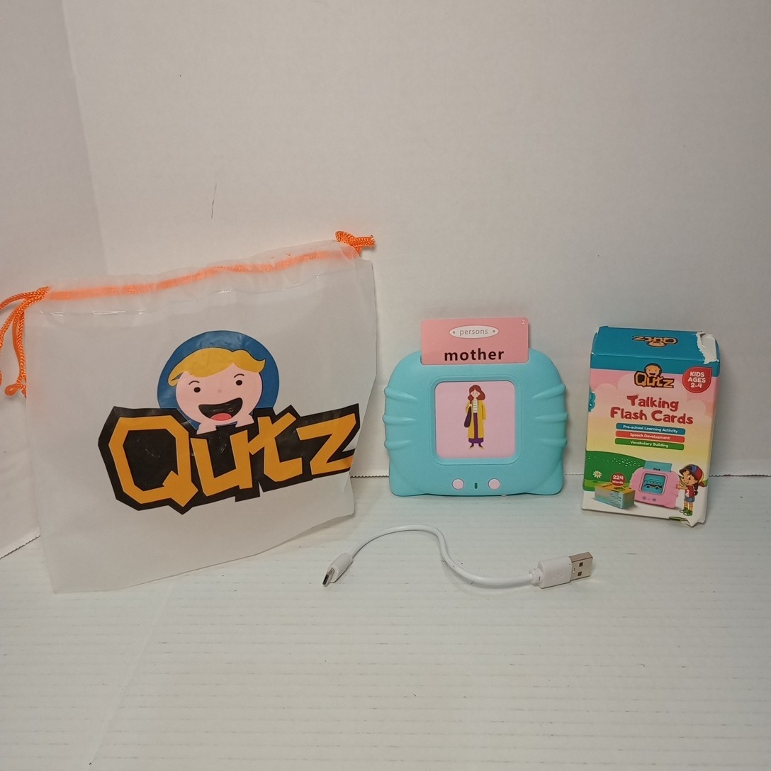 QuTZ Talking Flash Cards,ABC Learning for Toddlers 2-4, Autism Toys, Speech