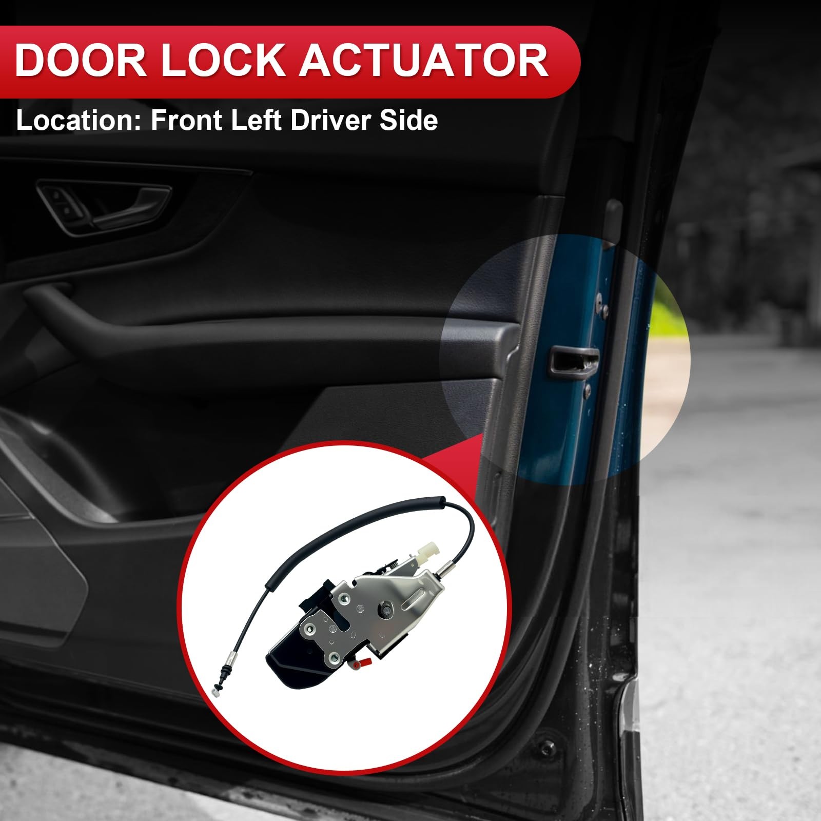 Nephelpito 4 Pins+2 Pins Front Left Driver Side Door Latch Lock Actuator…