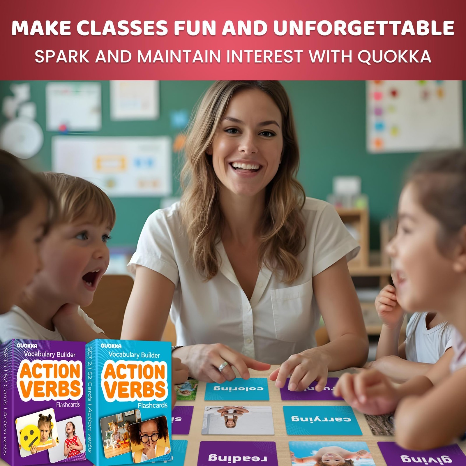 104 Action Verbs Flash Cards for Speech Therapy & ESL – Educational Vocabulary B