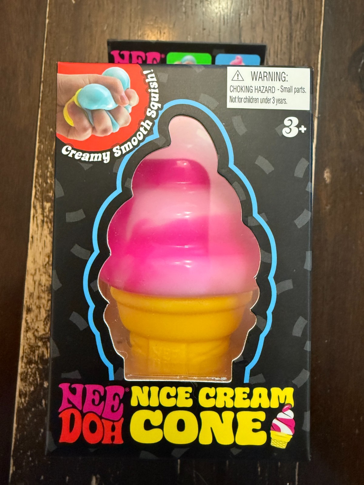 Pink Needoh Nice Cream Cone New in Box Ice Cream FAST SHIPPING Squish toy