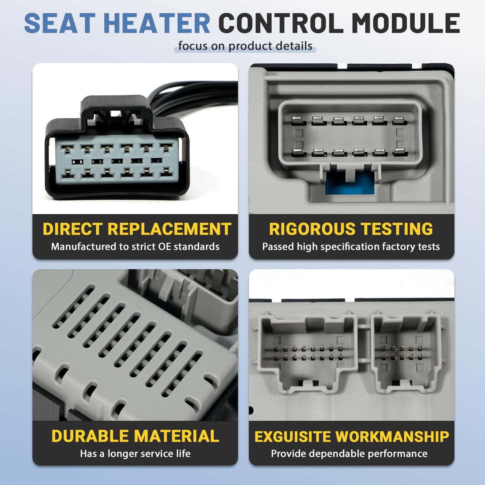 BU5Z14C724A Seat Heated Cool Control Module w/Pigtail Kit, Fit for 2011-2018 …
