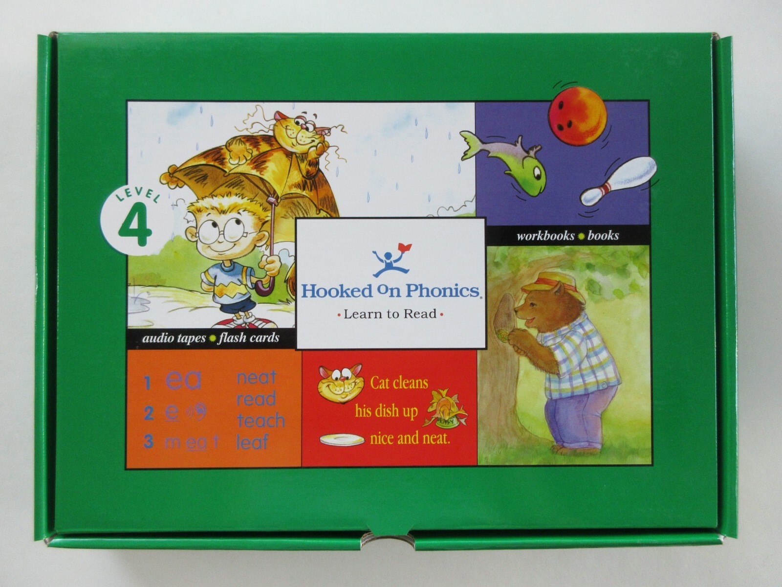 Hooked On Phonics Level 4 Green Learn To Read Sealed Homeschooling Books Cards