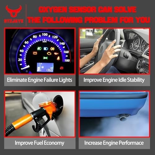 2Pcs Oxygen O2 Sensor 234-4018, Automotive Replacement 02 Sensors Downstream Com