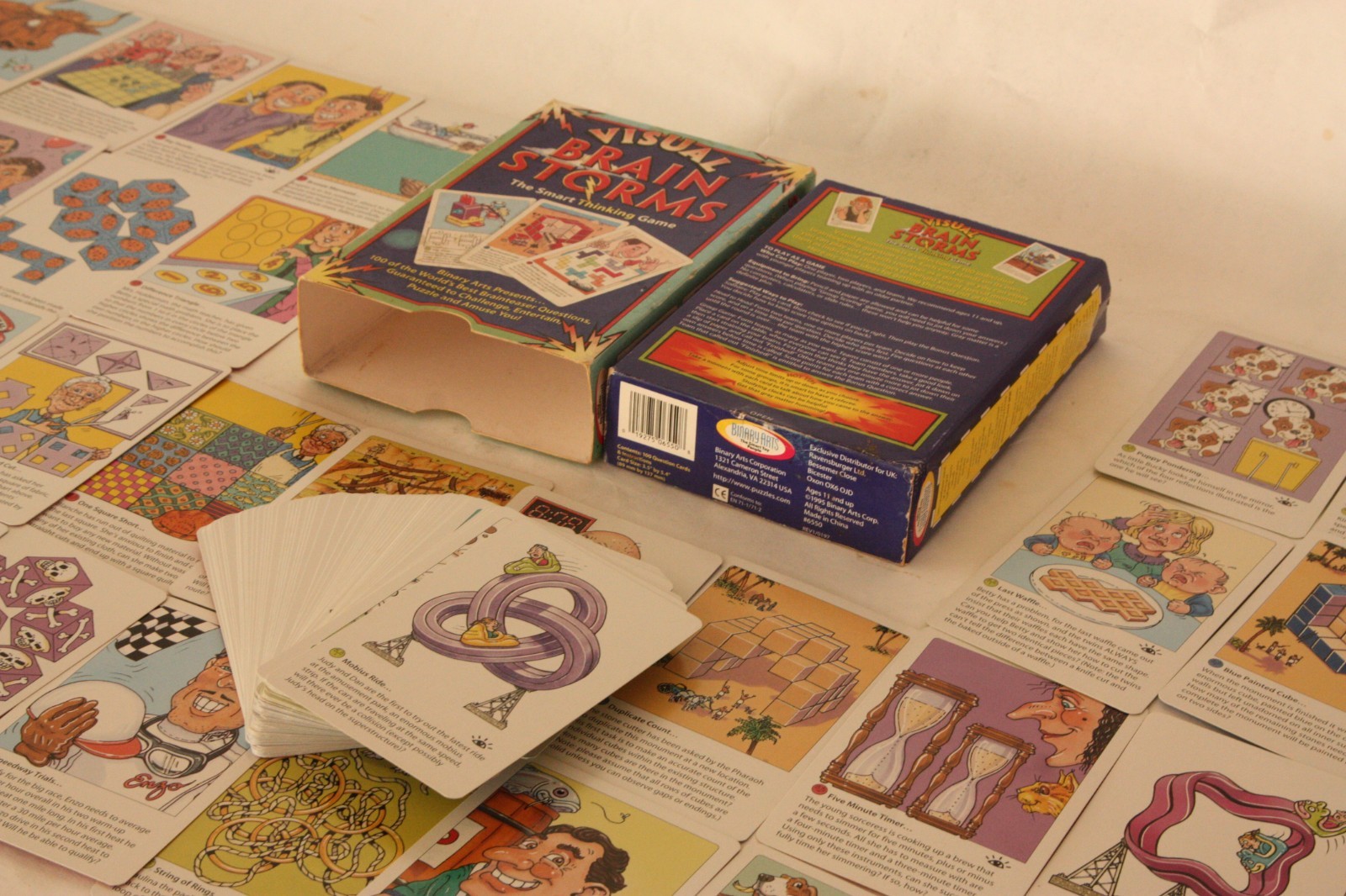 Visual Brain Storms – The Smart Thinking Game – Brainteaser Card Game