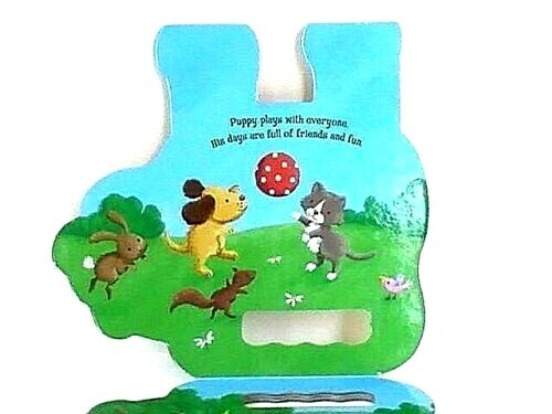 HAPPY ANIMALS with CARRY HANDLE Board Books Illustrated Pre-K CHOICE – 4 NEW!