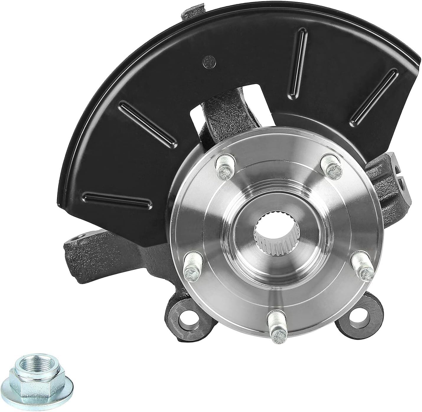Front Left Complete Wheel Hub Bearing Steering Knuckle Assembly For 2005-2012 F
