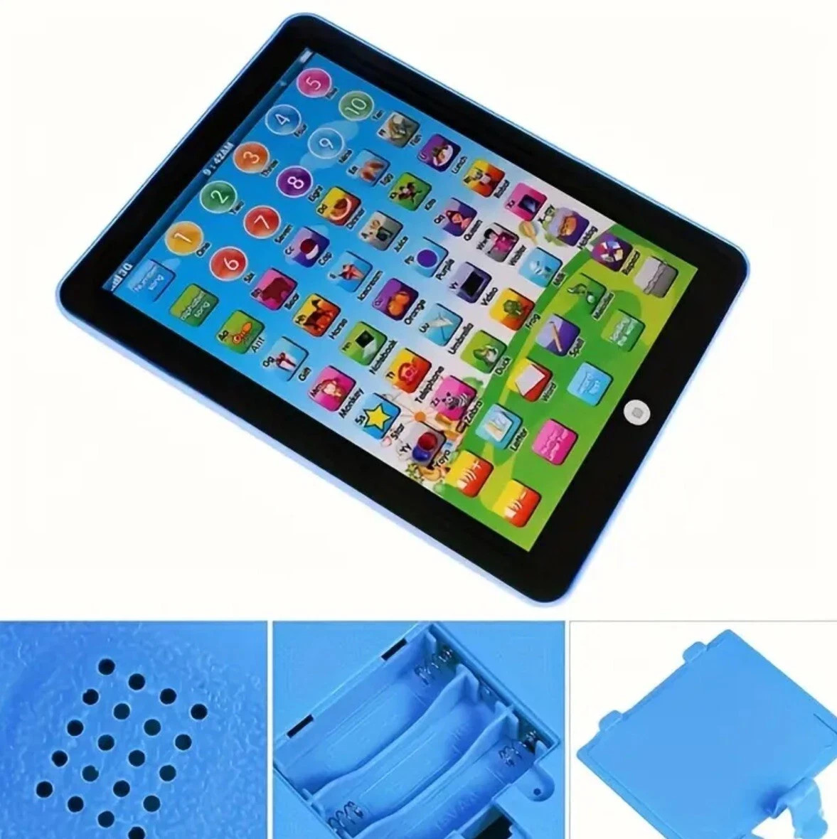 NEW Mini Intelligent Early Childhood Learning Computer Machine Blue Free US Ship