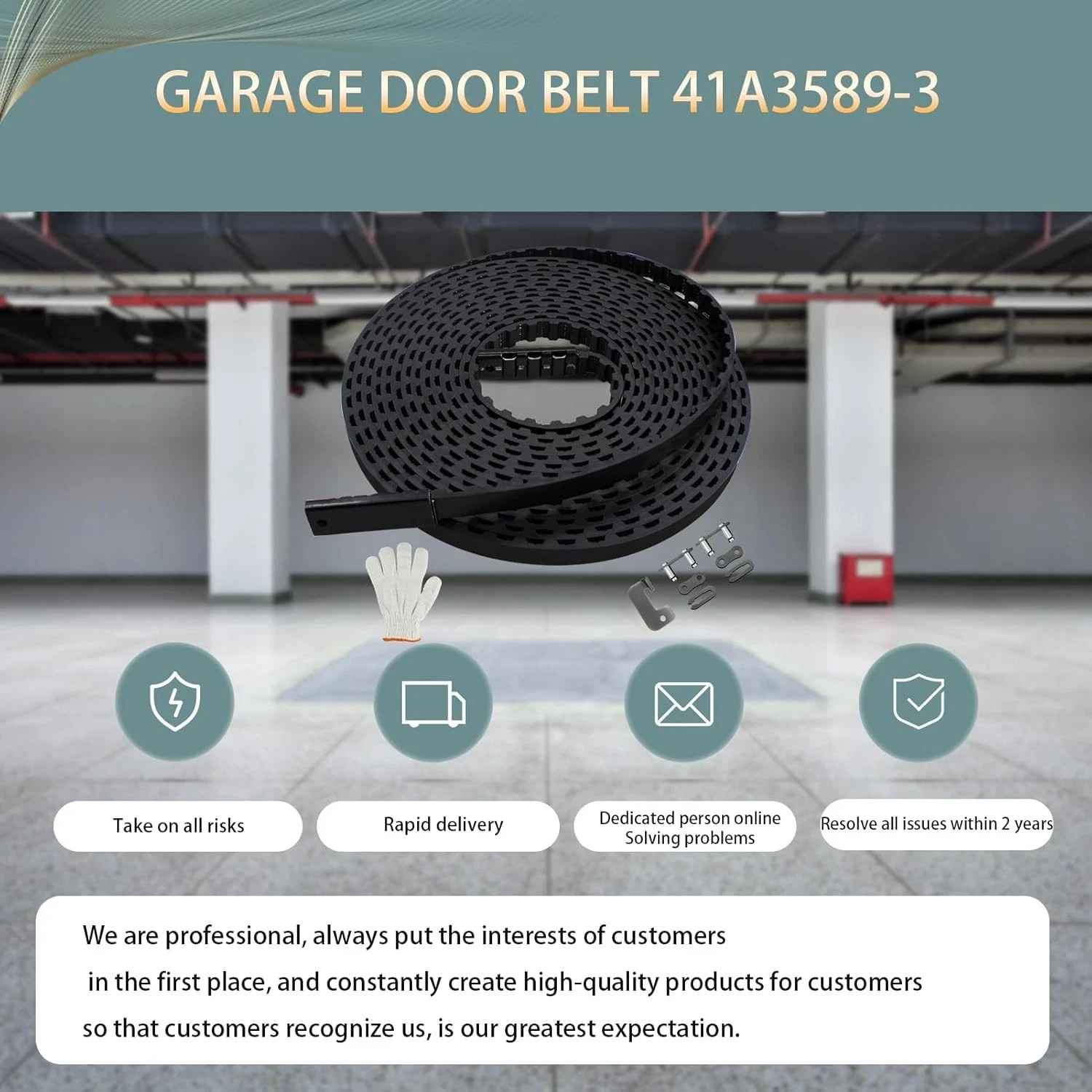 2025 Upgrade 41A3589-3 41a3589-12 Garage Door Drive Openers Belt Assembly for 7