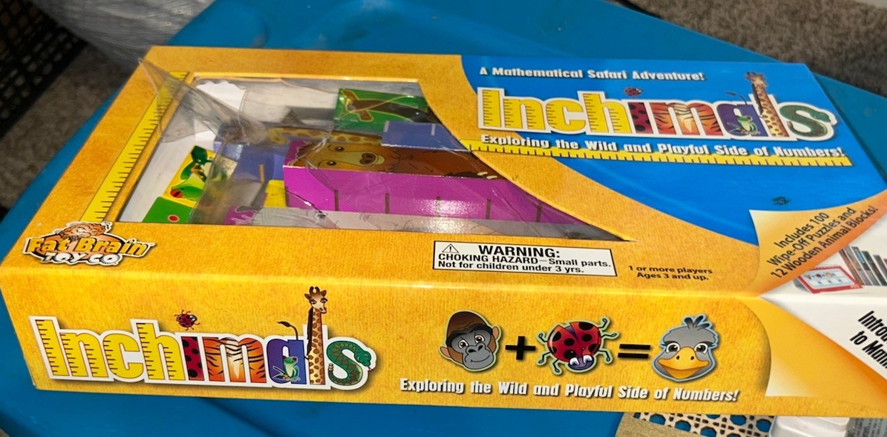Fat Brain Toys INCHIMALS A Mathematical Safari Adventure Learning Homeschool