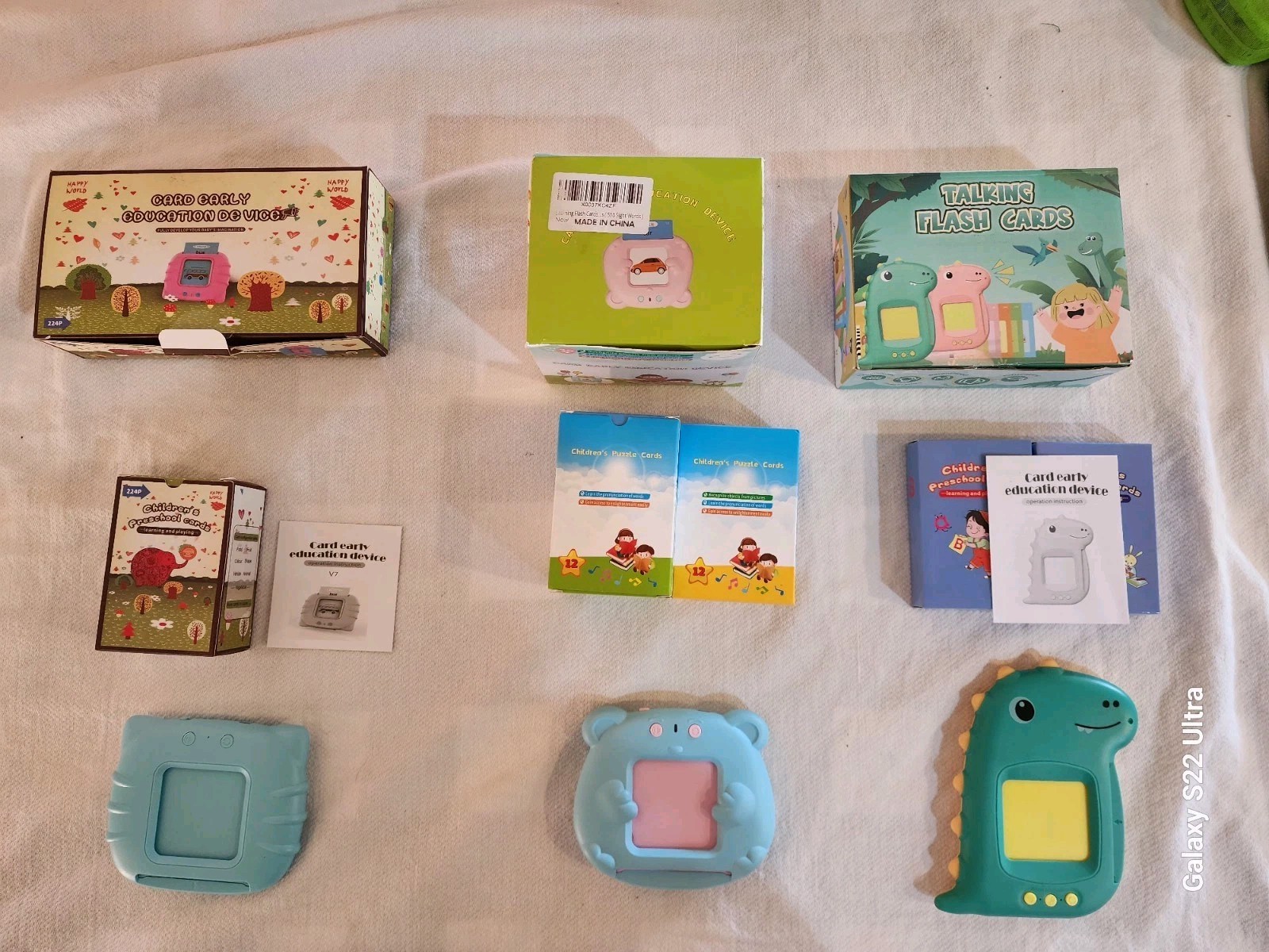 Talking Flash Cards Lot of 3, Tested