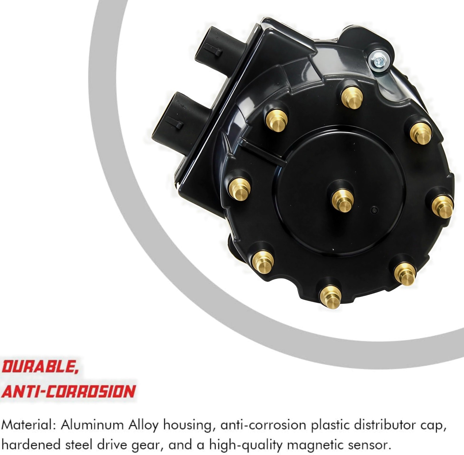 THEBIGDEALS Ignition Distributor Black Cap Chevy/GMC