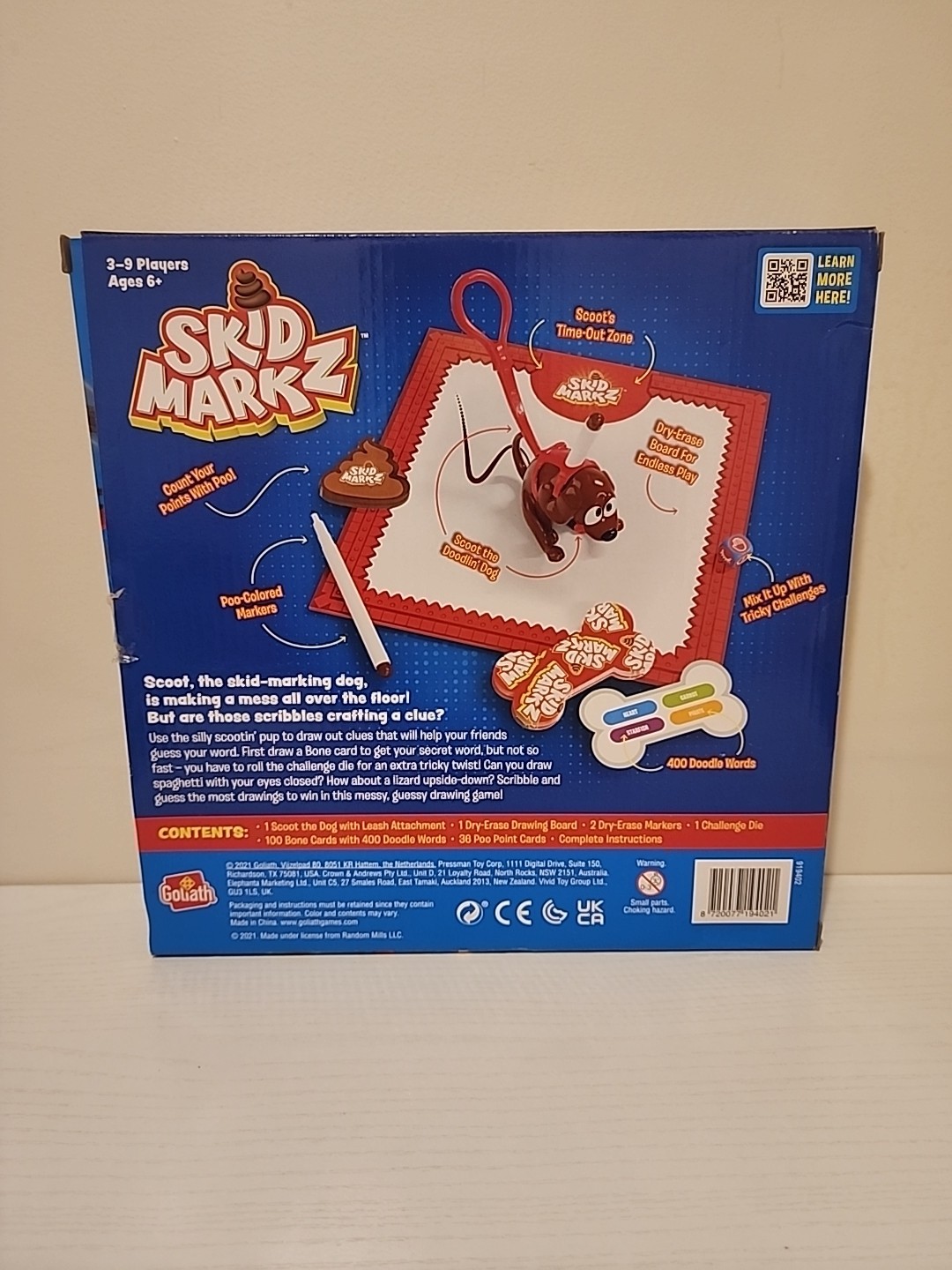Goliath Games Skid Markz Drawing & Guessing Party Game 3-9 Players Ages 6+