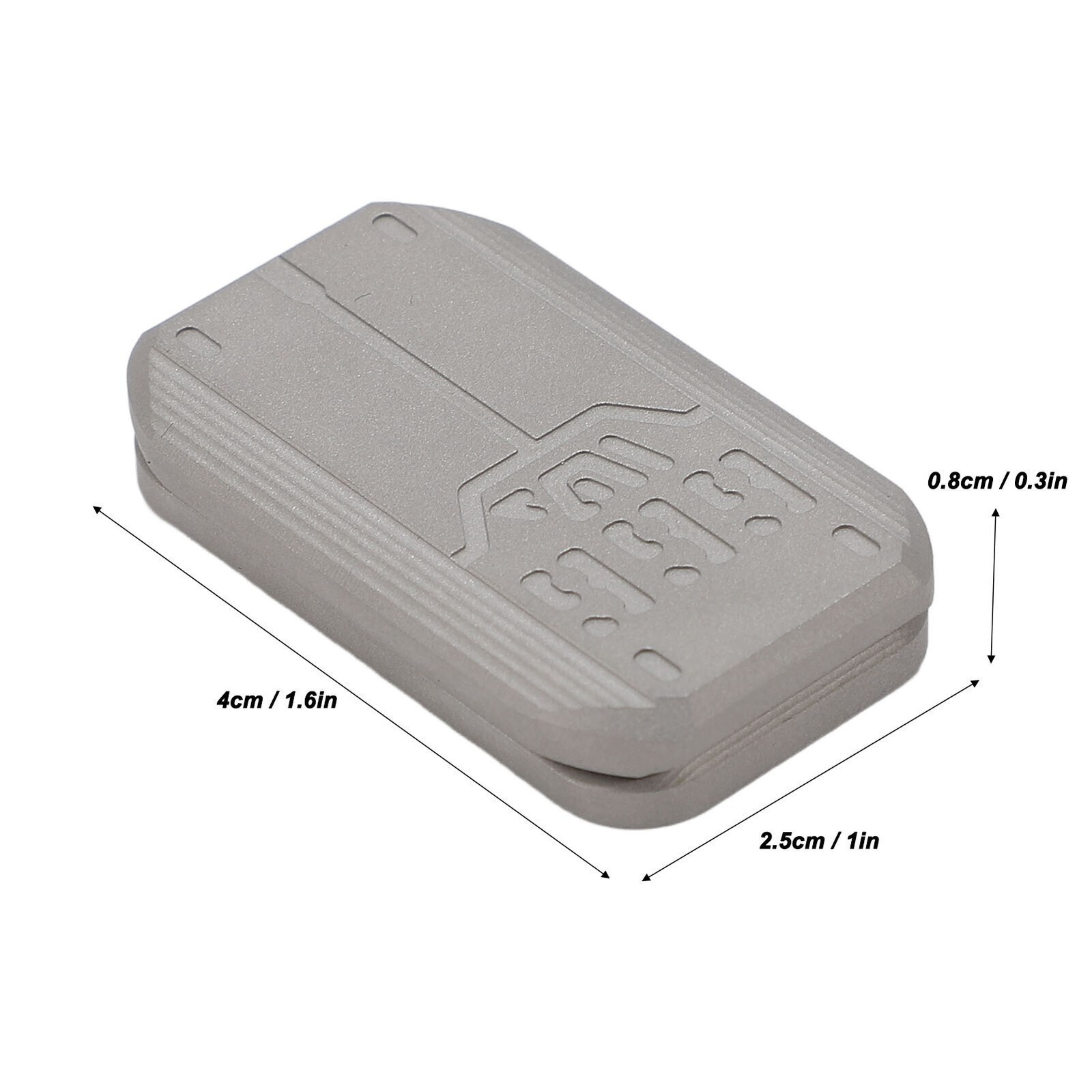 Metal Haptic Push Slider Stainless Steel Enhancing Attention Portable Push Card